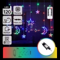 Aigostar - LED RGBY Guirlande lumineuse de Noël d'extérieur 120xLED/8 fonctions 3x0,6m IP44 multicolore + télécommande
