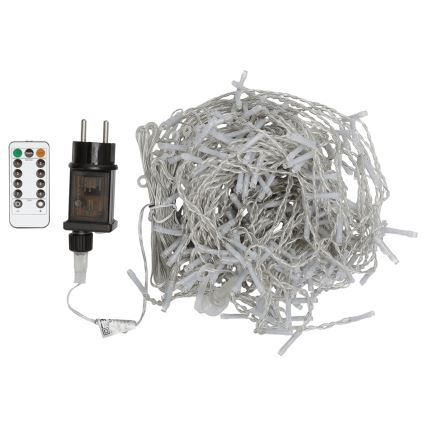 Aigostar - LED RGBY Guirlande de Noël extérieure 300xLED/8 fonctions 3x1m IP44 + télécommande