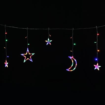 Aigostar - Guirlande solaire de Noël à LED 120xLED/8 fonctions 3x0,6 m 500 mAh IP65 multicolore