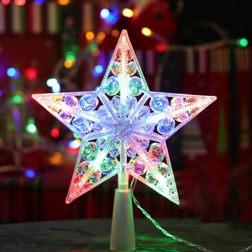 Aigostar - LED RGBY kerstster 16xLED/3xAA