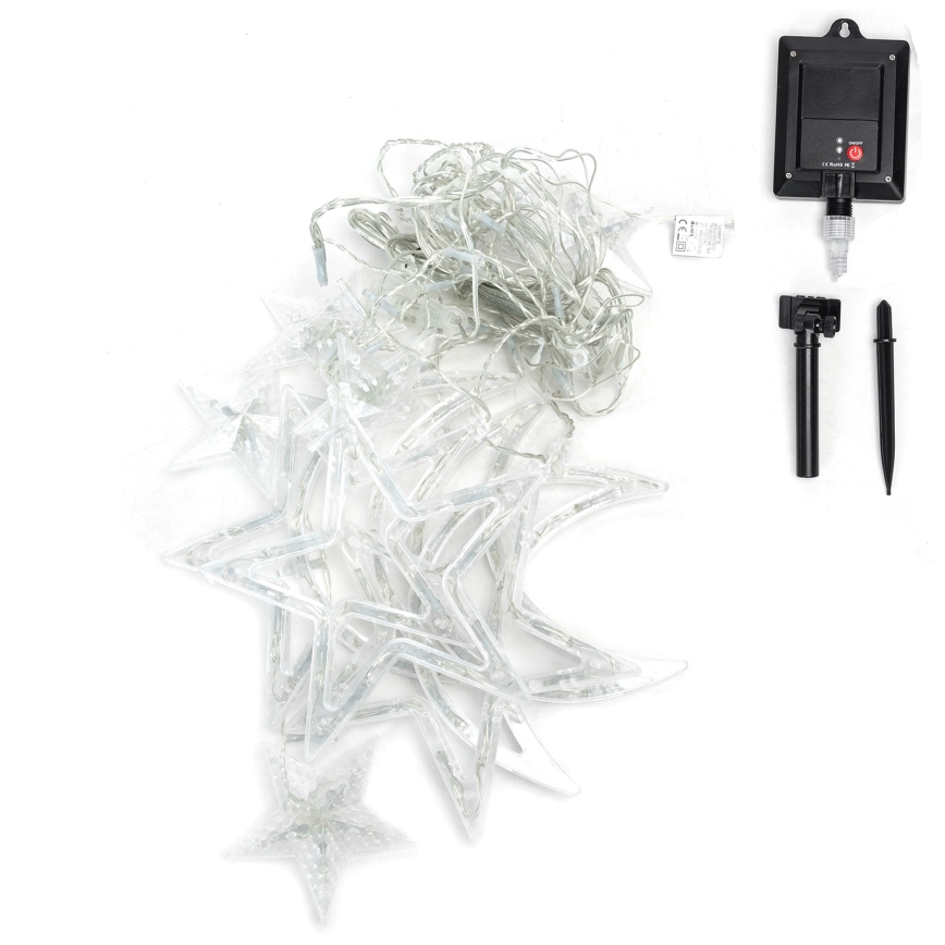 Aigostar - LED zonne-kerstverlichting 120xLED/8 functies 3x0,6 m 500 mAh IP65 meerkleurig