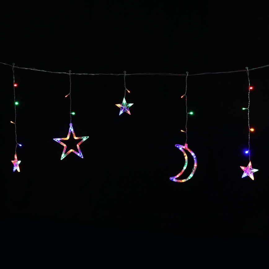 Aigostar - LED zonne-lichtsnoer 120xLED/8 functies 3x0,6 m 500 mAh IP65 meerkleurig
