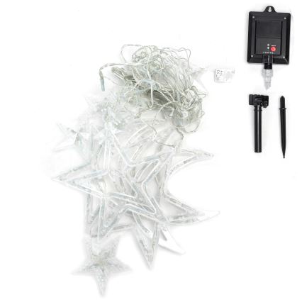 Aigostar - LED zonne-lichtsnoer 120xLED/8 functies 3x0,6 m 500 mAh IP65 meerkleurig