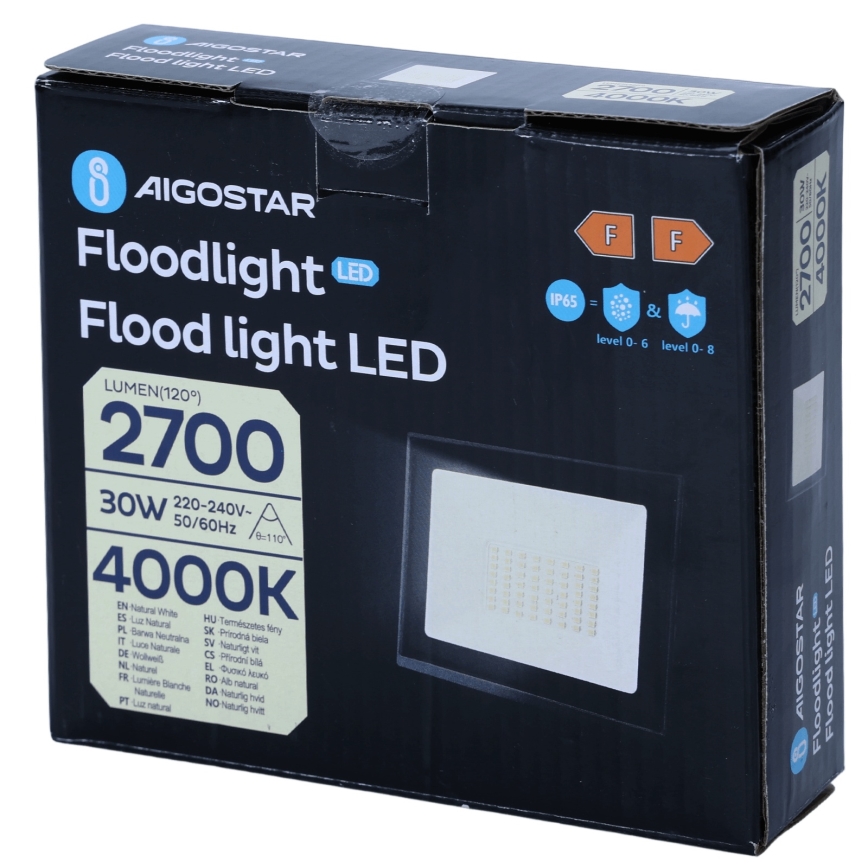 Aigostar - LED-schijnwerper 30W/230V 4000K IP65