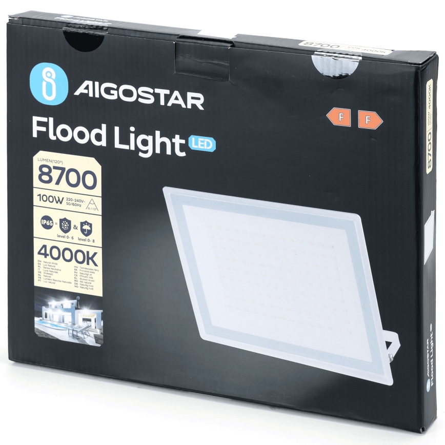 Aigostar - LED-schijnwerper LED/100W/230V 4000 IP65
