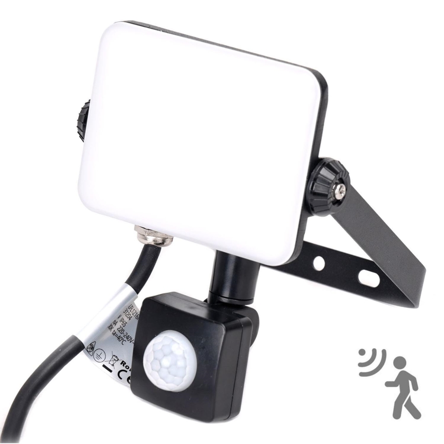 Aigostar - LED Schijnwerper met sensor LED/20W/230V 4000K IP65 zwart