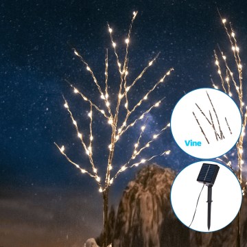 Aigostar - LED Solar decoratie 140xLED/3m IP65 warm wit wijnstok