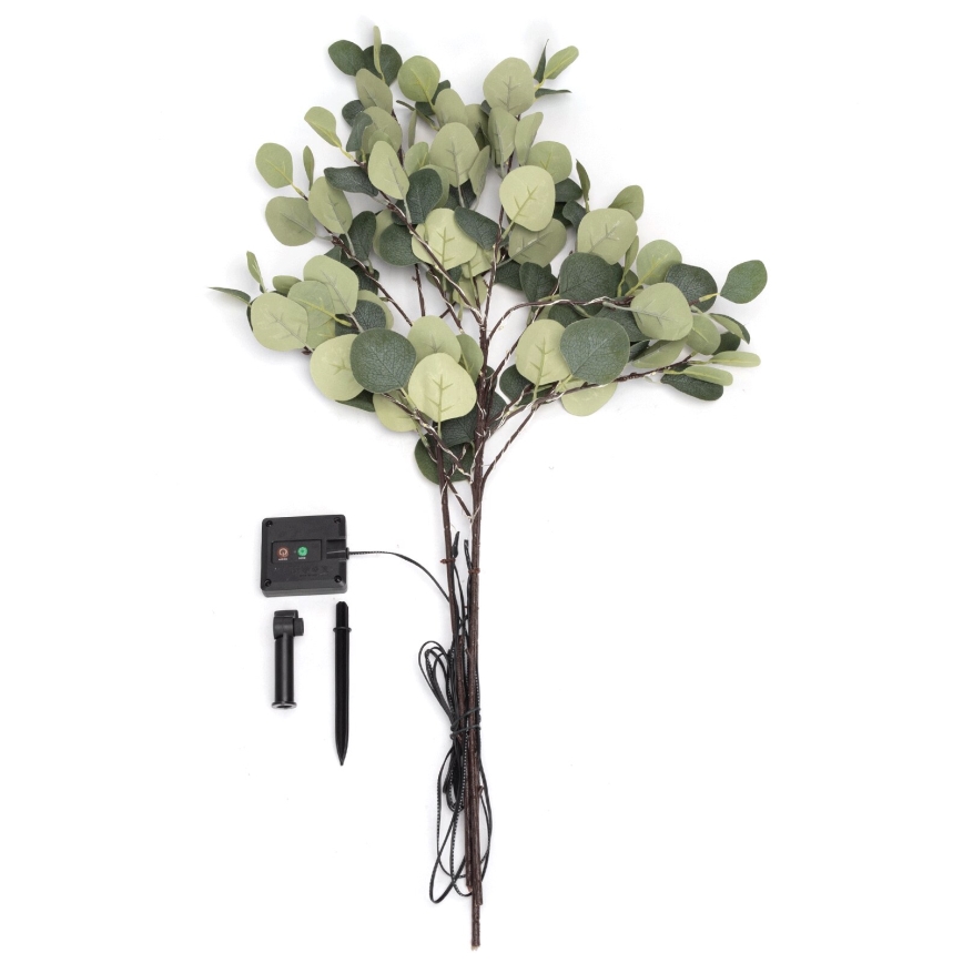 Aigostar - LED Solar decoratie 60xLED/3,5m IP65 warm wit eucalyptus