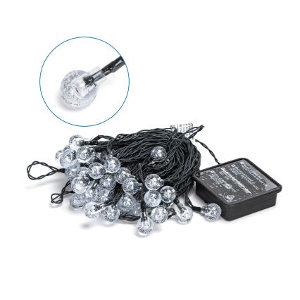 Aigostar - LED Solar Decoratieve lichtsnoer 50xLED/8 Functies 12m 800 mAh IP65 warm wit
