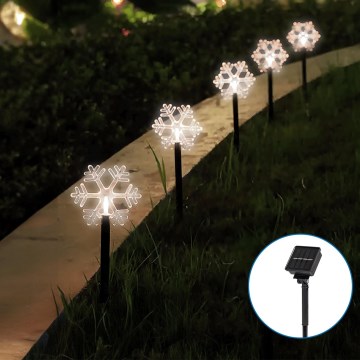 Aigostar - LED Solar Kerstmis lamp LED/0,054W/1,2V 1m 800 mAh IP65 koud wit