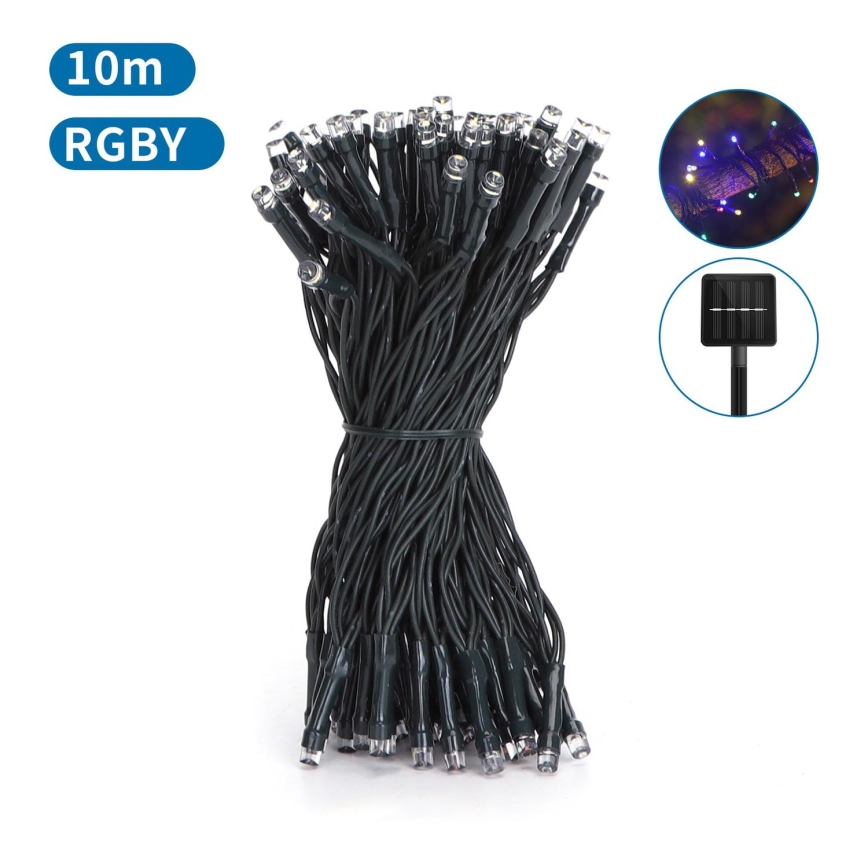 Aigostar - LED Solar kerstverlichting 100xLED/8 functies 12m IP65 multicolor