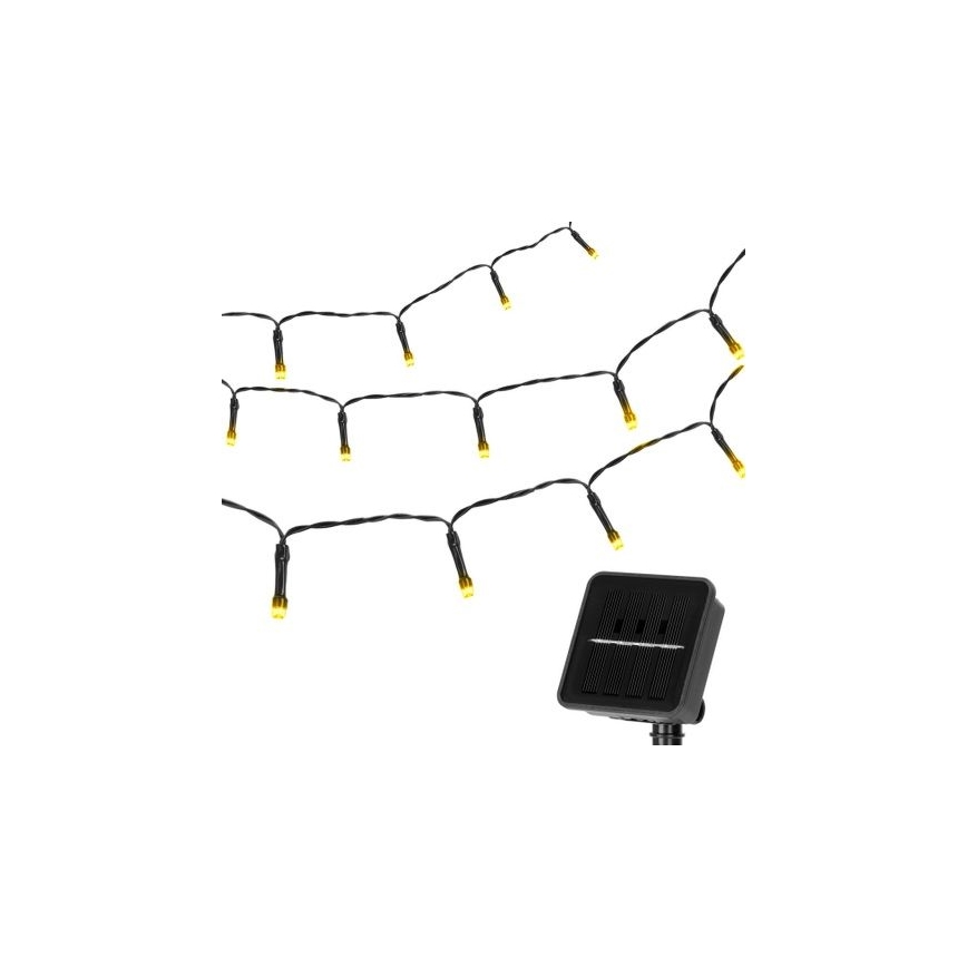 Aigostar - LED Solar ketting 100xLED/12m 300 mAh IP65 warm wit