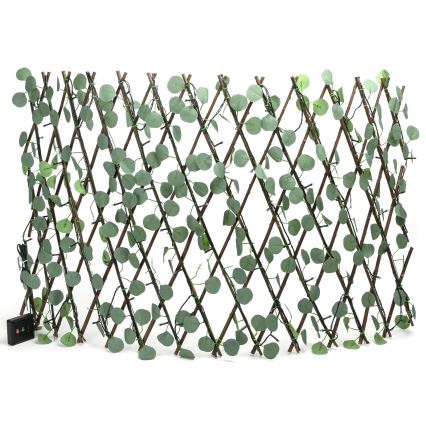 Aigostar - LED Solar ketting 102xLED/2x0,7m IP65 300 mAh warm wit eucalyptus