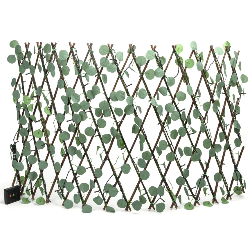 Aigostar - LED Solar ketting 102xLED/2x0,7m IP65 300 mAh warm wit eucalyptus