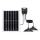Aigostar - LED Solar kroonluchter 2xLED/70W/12V 12000 mAh 6500K diameter 23,5 cm + afstandsbediening