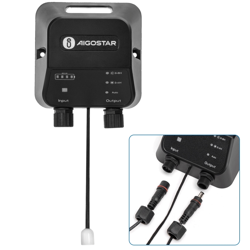 Aigostar - LED Solar kroonluchter LED/70W/12V 6000 mAh 6500K diameter 12 cm + afstandsbediening