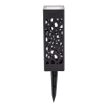 Aigostar - LED Solar lamp LED/0,006W/1,2V 28,5cm zwart 100 mAh 6500K  IP44