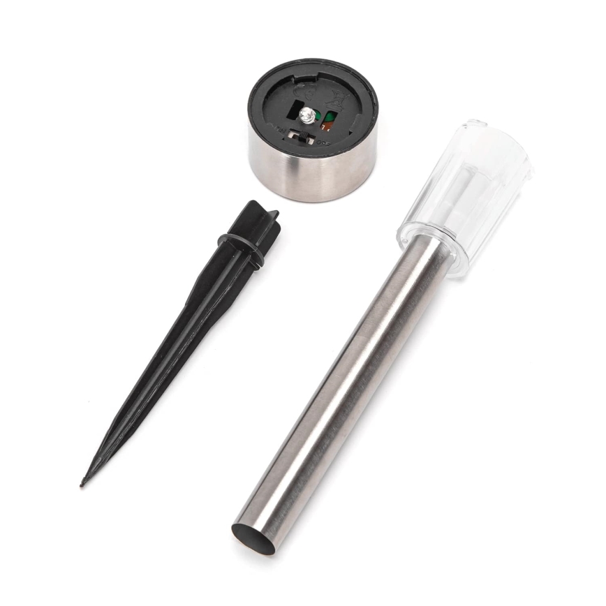 Aigostar - LED Solar lamp LED/0,006W/1,2V 29,5 cm 40 mAh mat chroom 6500K IP44