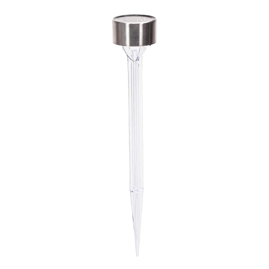 Aigostar - LED Solar lamp LED/0,006W/1,2V 32cm mat chroom 200 mAh 2700K IP44