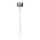 Aigostar - LED Solar lamp LED/0,006W/1,2V 32cm mat chroom 200 mAh 2700K IP44