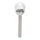 Aigostar - LED Solar lamp LED/0,006W/1,2V 37,8cm mat chroom 6500K IP44