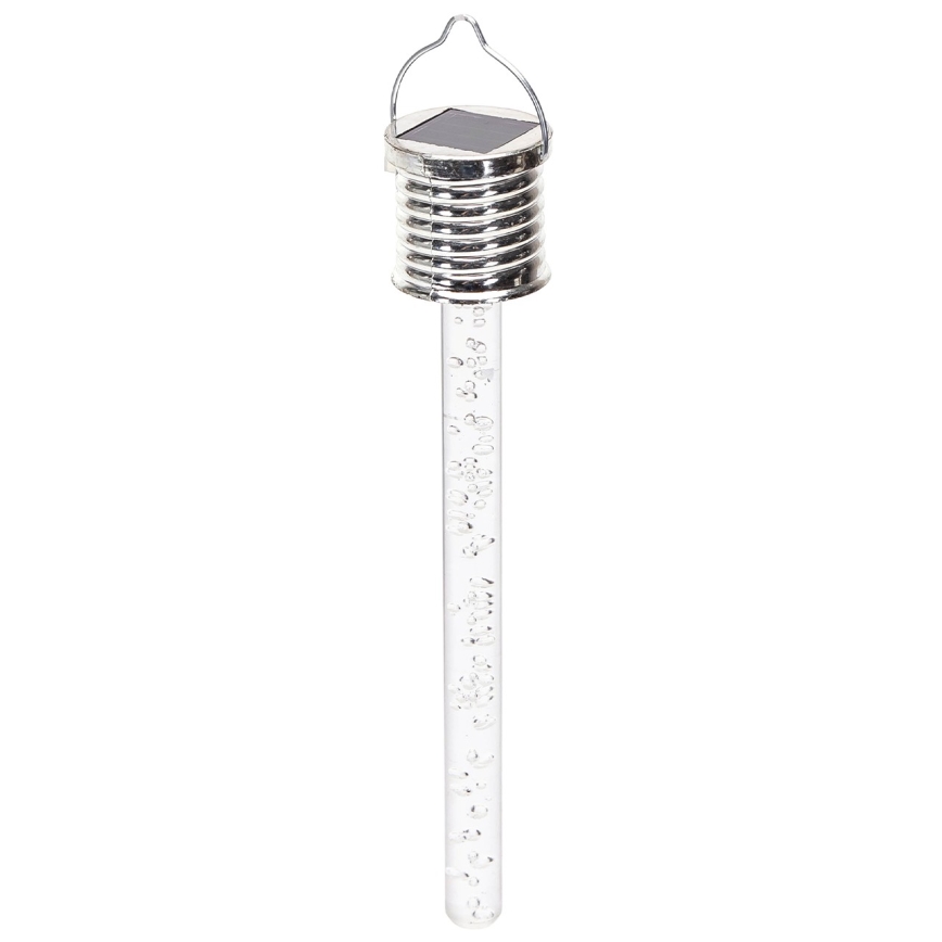 Aigostar - LED Solar lamp LED/0,006W/1,2V chroom 6500K IP44