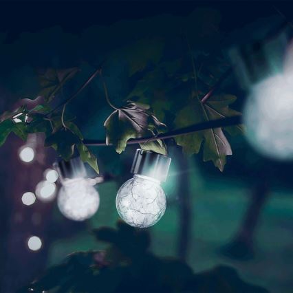 Aigostar - LED Solar lamp LED/0,006W/1,2V diameter 6 cm 100 mAh 6500K IP44