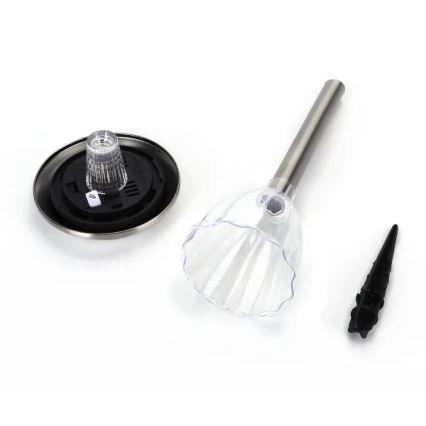 Aigostar - LED Solar lamp LED/0,08W/2V 30,4 cm 200 mAh 6500K IP44 mat chroom