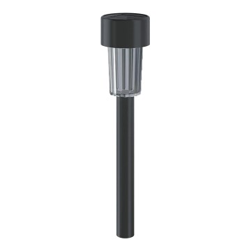 Aigostar - LED Solar lamp met schemersensor ​ LED/0,006W/1,2V 29,5 cm zwart 6500K IP44