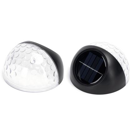 Aigostar - LED Solar wandlamp LED/2W/1,2V zwart 300 mAh 2700K IP44