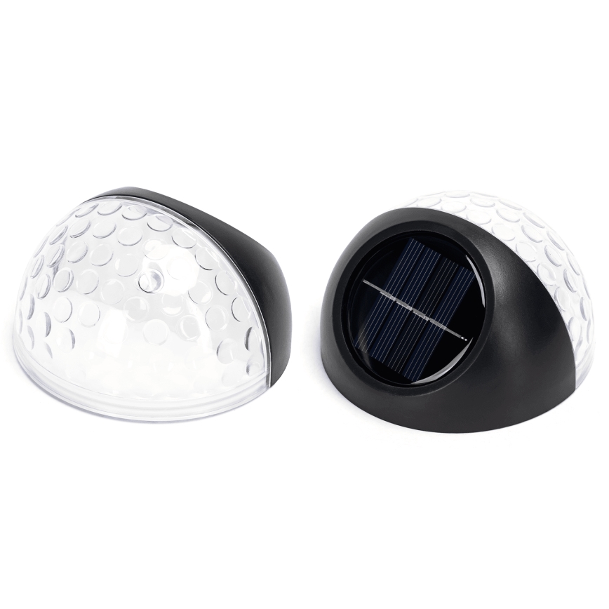 Aigostar - LED Solar wandlamp LED/2W/1,2V zwart 300 mAh 2700K IP44