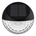Aigostar - LED Solar wandlamp LED/2W/1,2V zwart 300 mAh 2700K IP44