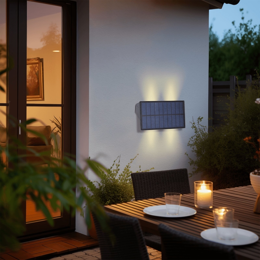 Aigostar - LED Solar wandlamp LED/4W/5,5V 2700K IP44