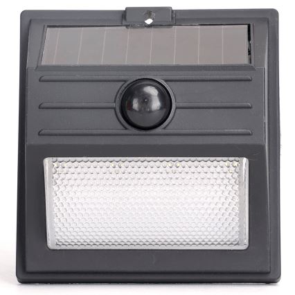Aigostar - LED solarlamp met sensor LED/3,7V 6500K 500 mAh IP65 zwart