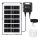 Aigostar - LED solarlamp met sensor LED/35W/12V 3000 mAh 6500K IP65 Ø 10 cm + afstandsbediening