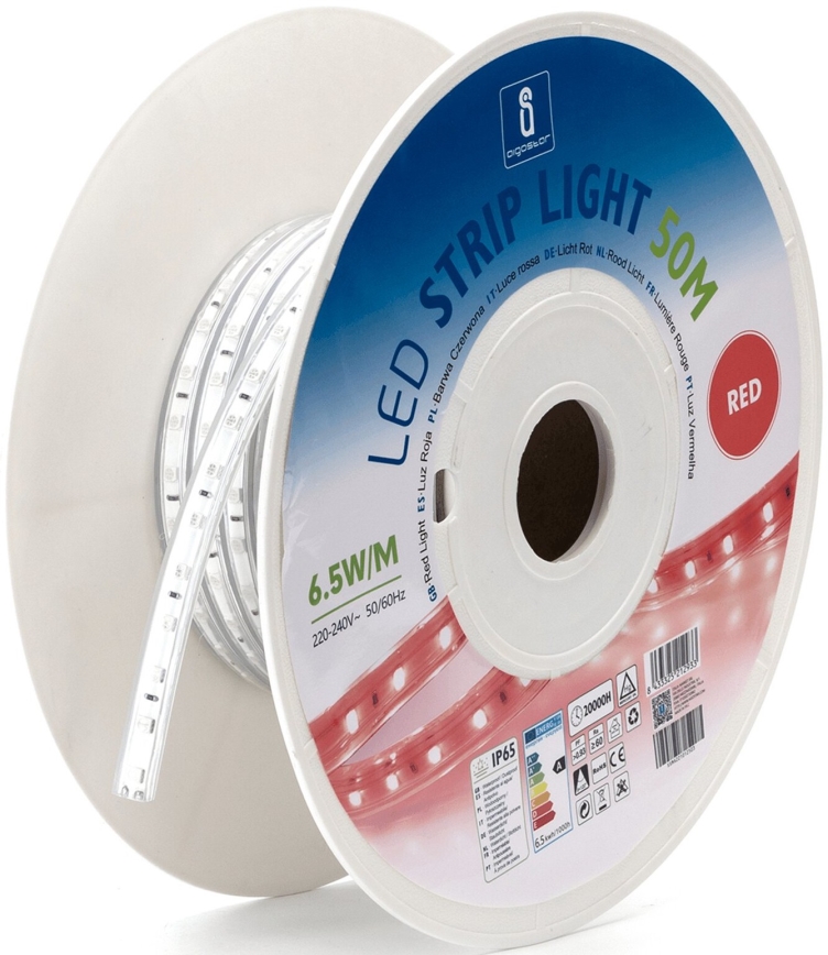 Aigostar - LED Strip LED/325W/230V 50m rood IP65