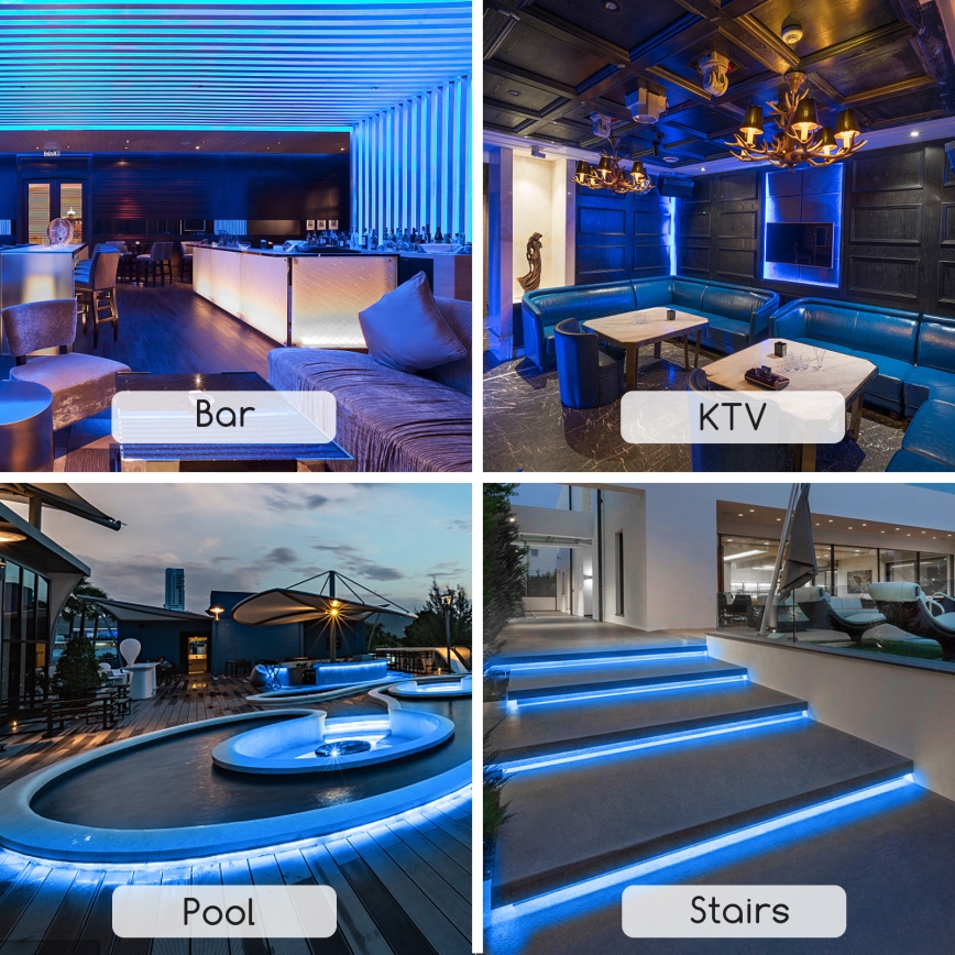 Aigostar - LED Strip LED/350W/230V 50m blauw IP65