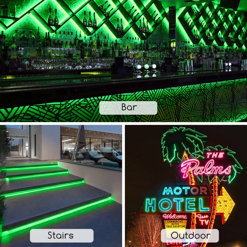 Aigostar - LED Strip LED/350W/230V 50m groen IP65