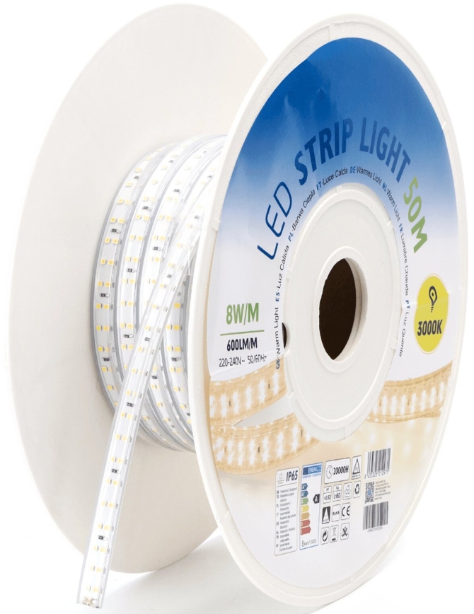 Aigostar - LED Strip LED/400W/230V 50m 3000K IP65