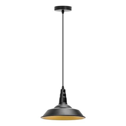 Aigostar - LED suspension sur câble 1xE27/60W/230V Ø 36 cm noire