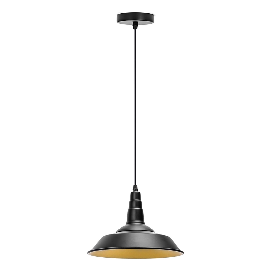 Aigostar - LED suspension sur câble 1xE27/60W/230V Ø 36 cm noire