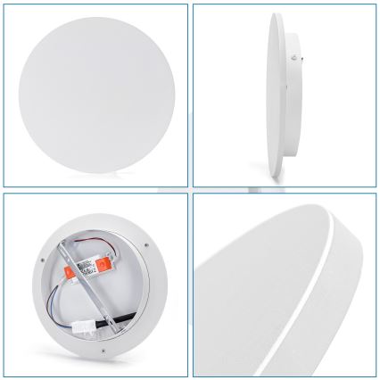 Aigostar - LED-wandlamp 12W/230V 6500K 25 cm wit