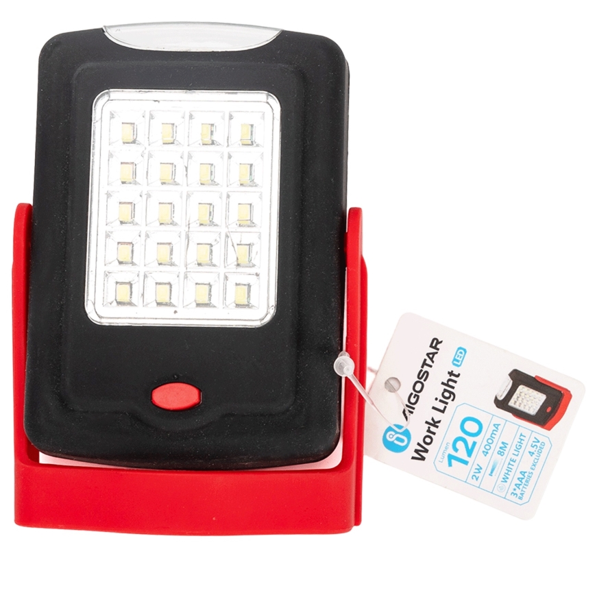 Aigostar - LED-zaklamp 2W/3xAAA IP44