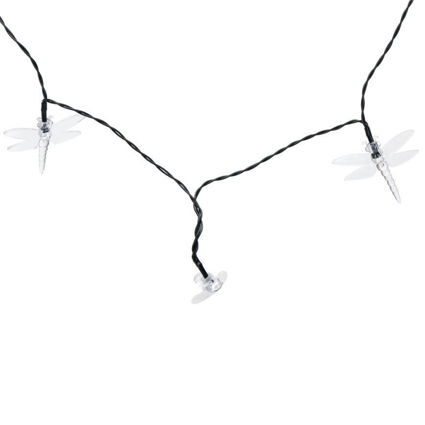 Aigostar - LED solar decoratieslinger 50xLED/8 functies 10 m 800 mAh IP65 warm wit