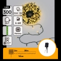 Aigostar - LED zonne-kerstverlichting 300xLED/8 functies 32m IP65 warm wit 1200 mAh