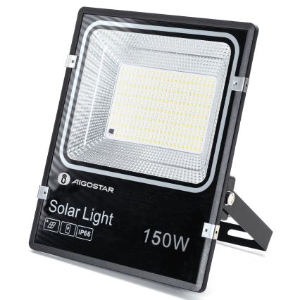 Aigostar - LED zonne-schijnwerper LED/150W/3,2V 3000mAh 3000K/4000K/6500K IP66 + afstandsbediening