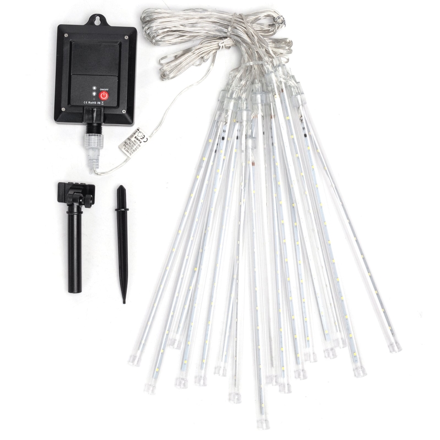 Aigostar - LED-zonnesnoer 384xLED/13m IP65 1200 mAh koud wit