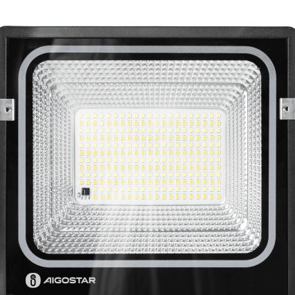 Aigostar - LED zonne-schijnwerper LED/100W/3,2V 2000mAh 3000K/4000K/6500K IP66 + afstandsbediening
