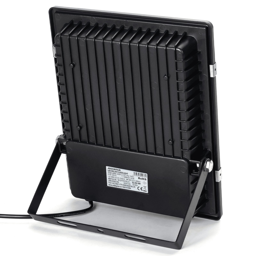 Aigostar - LED zonne-schijnwerper LED/100W/3,2V 2000mAh 3000K/4000K/6500K IP66 + afstandsbediening