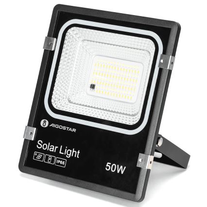 Aigostar - LED Zonne-schijnwerper LED/50W/3,2V 1200mAh 3000K/4000K/6500K IP66 + afstandsbediening